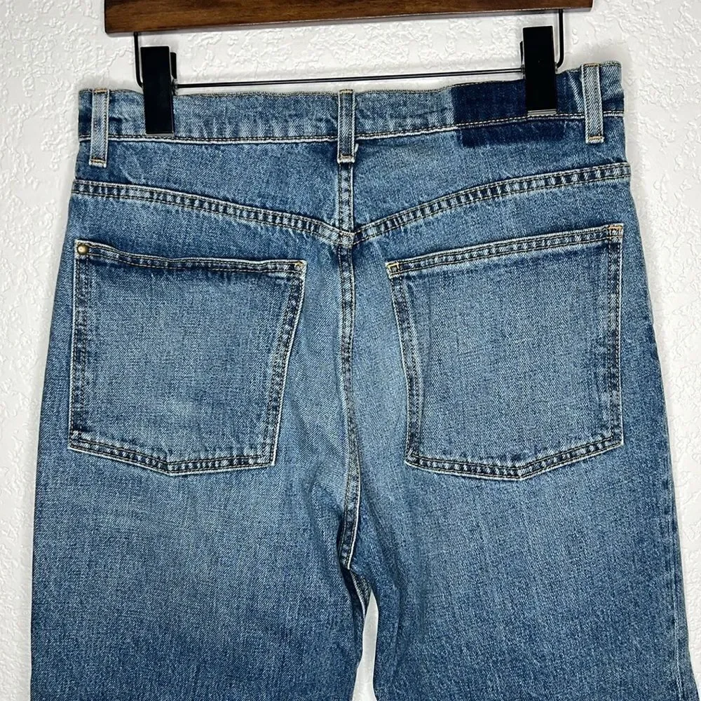 The Great.  THE SLOUCH TAPER JEAN Darker Wash Size 26 - Picture 8 of 15
